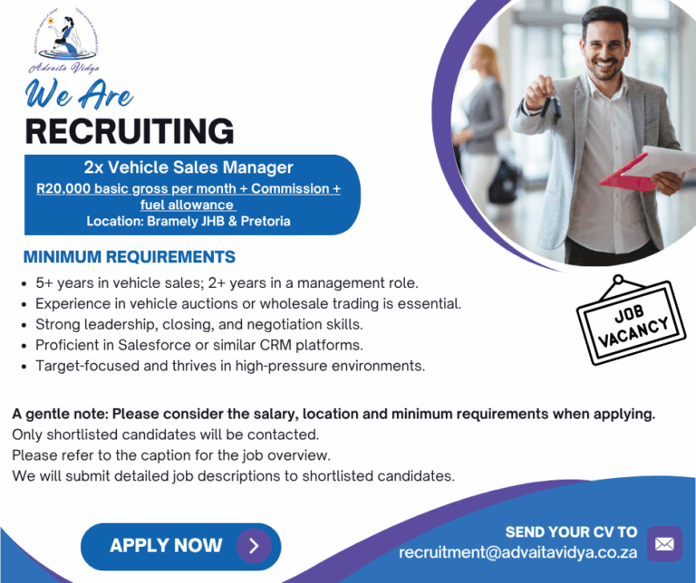 Vehicle Sales Manager